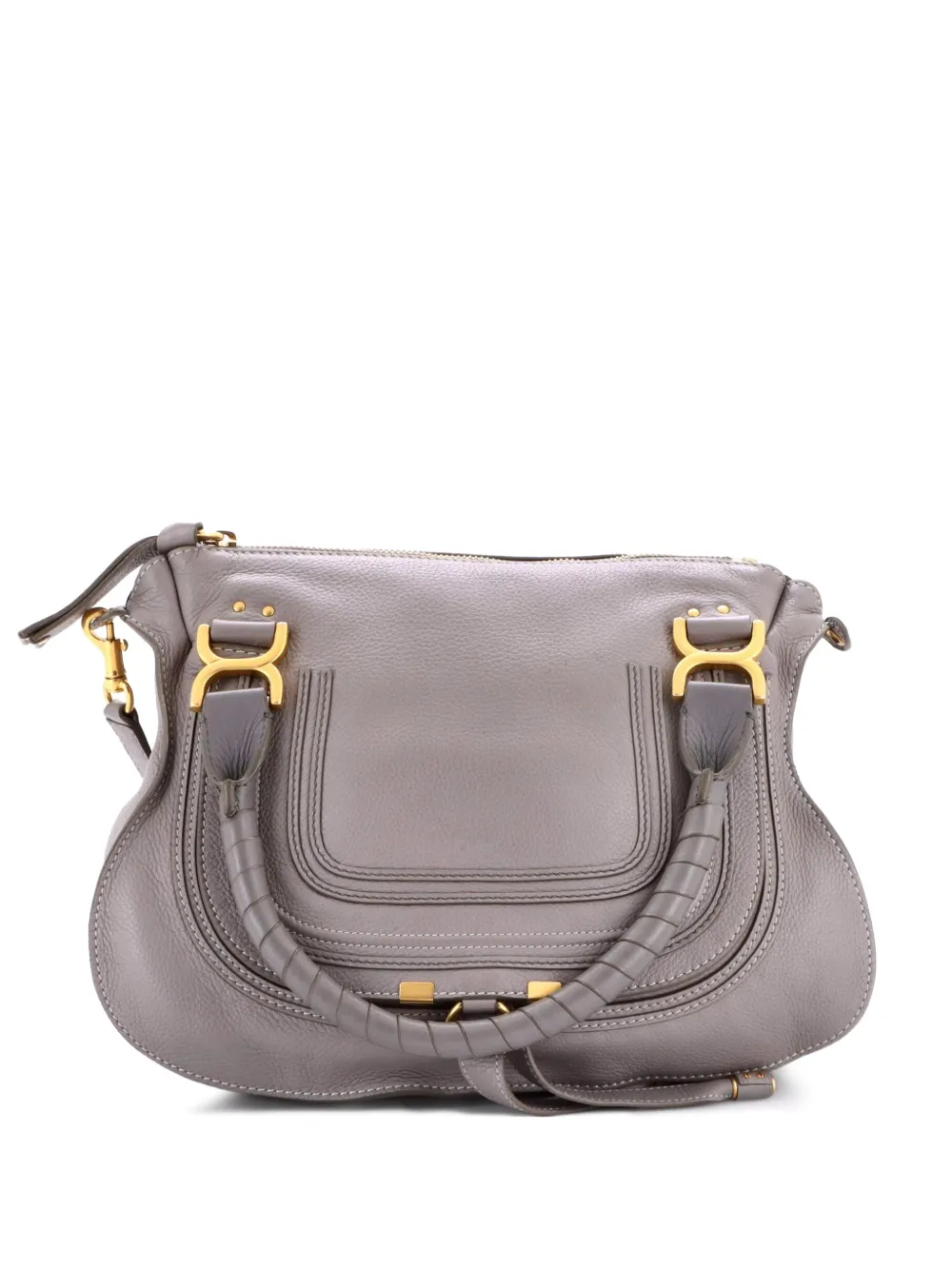 Chloé Pre-Owned Marcie Leather Medium satchel - Grau
