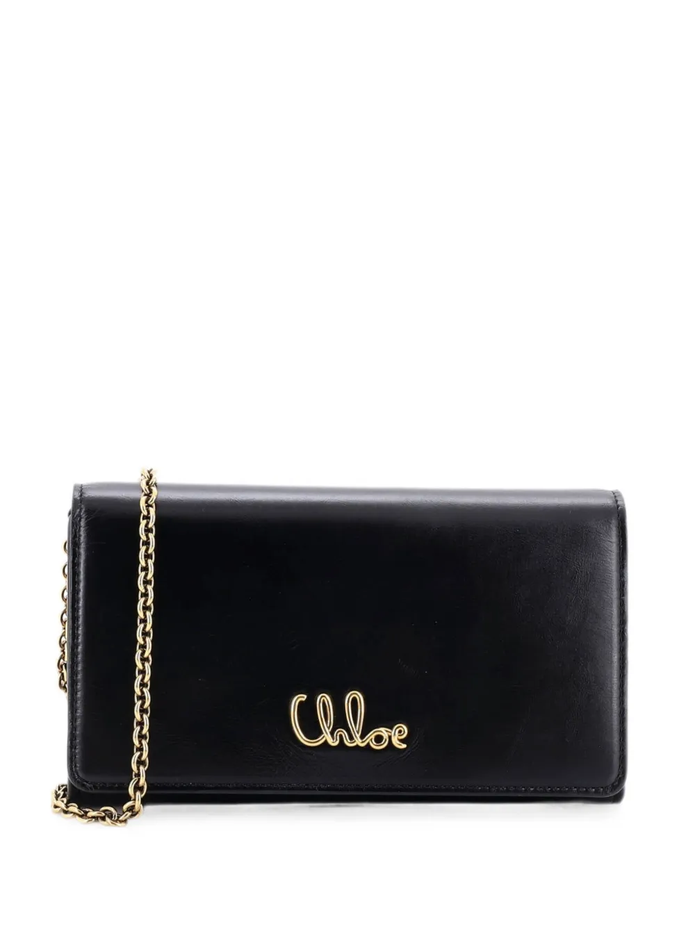 Chloé Pre-Owned Borsa a tracolla con catena - Nero