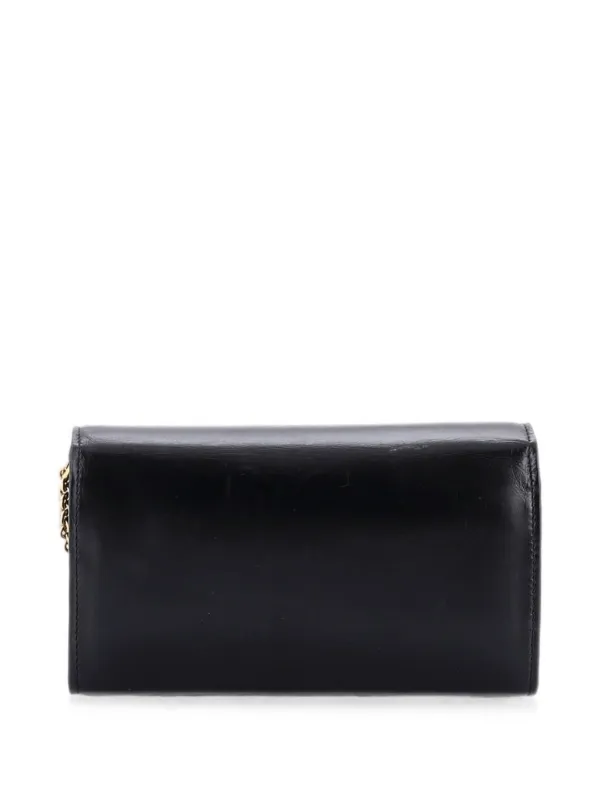 Chloé Pre-Owned Iconic Flap Wallet On Chain Leather Crossbody Bag
