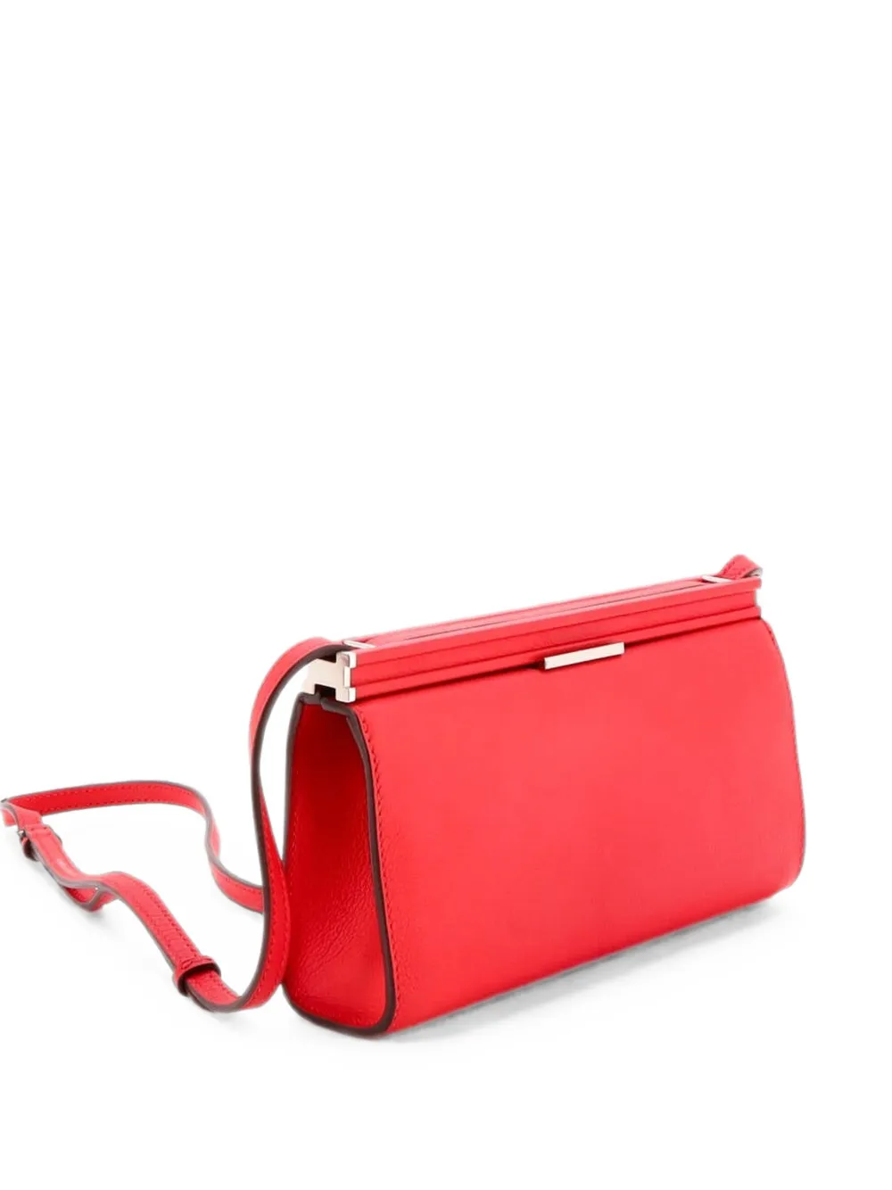 Hermès Pre-Owned Borsa a spalla Clic-H 21 in pelle Evercolor - Rosso