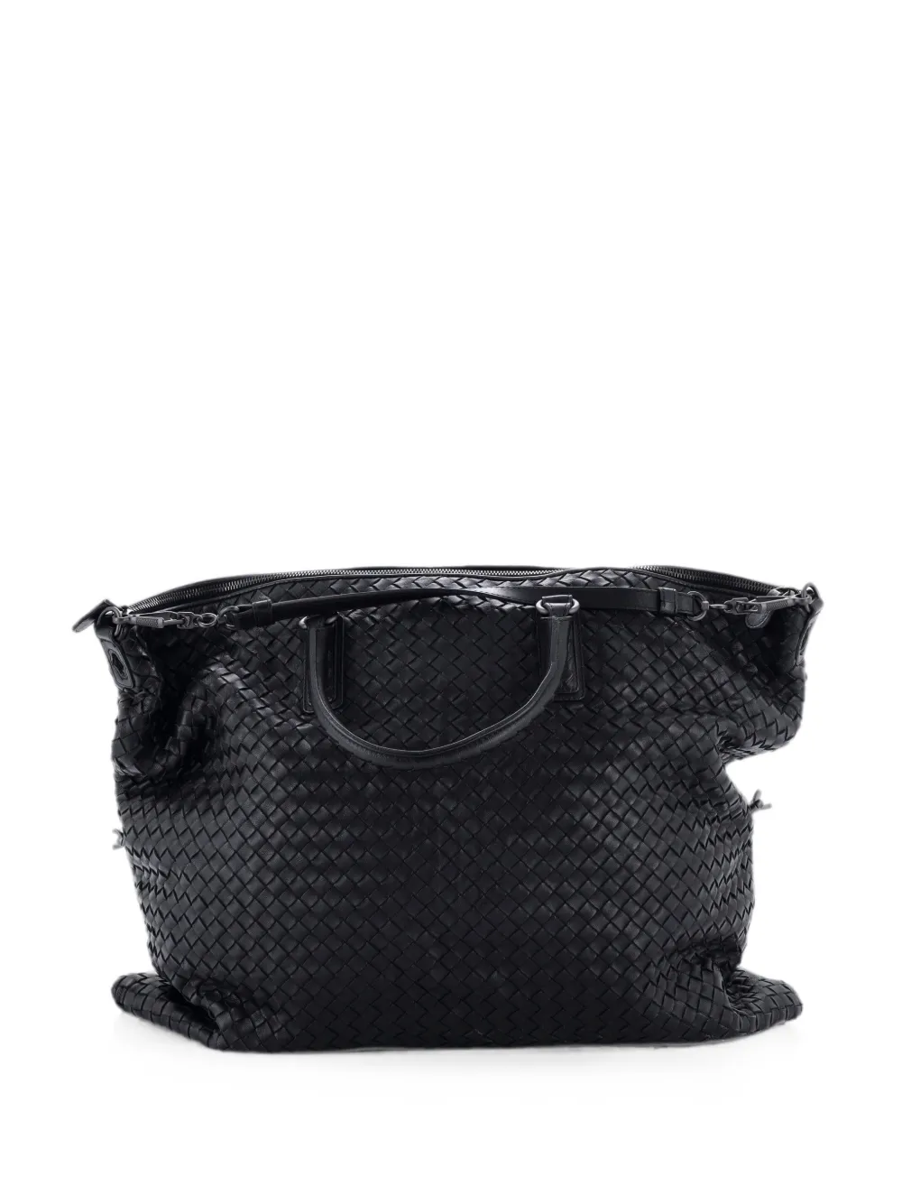 Bottega Veneta Pre-Owned Convertible Intrecciato Nappa Maxi satchel - Black