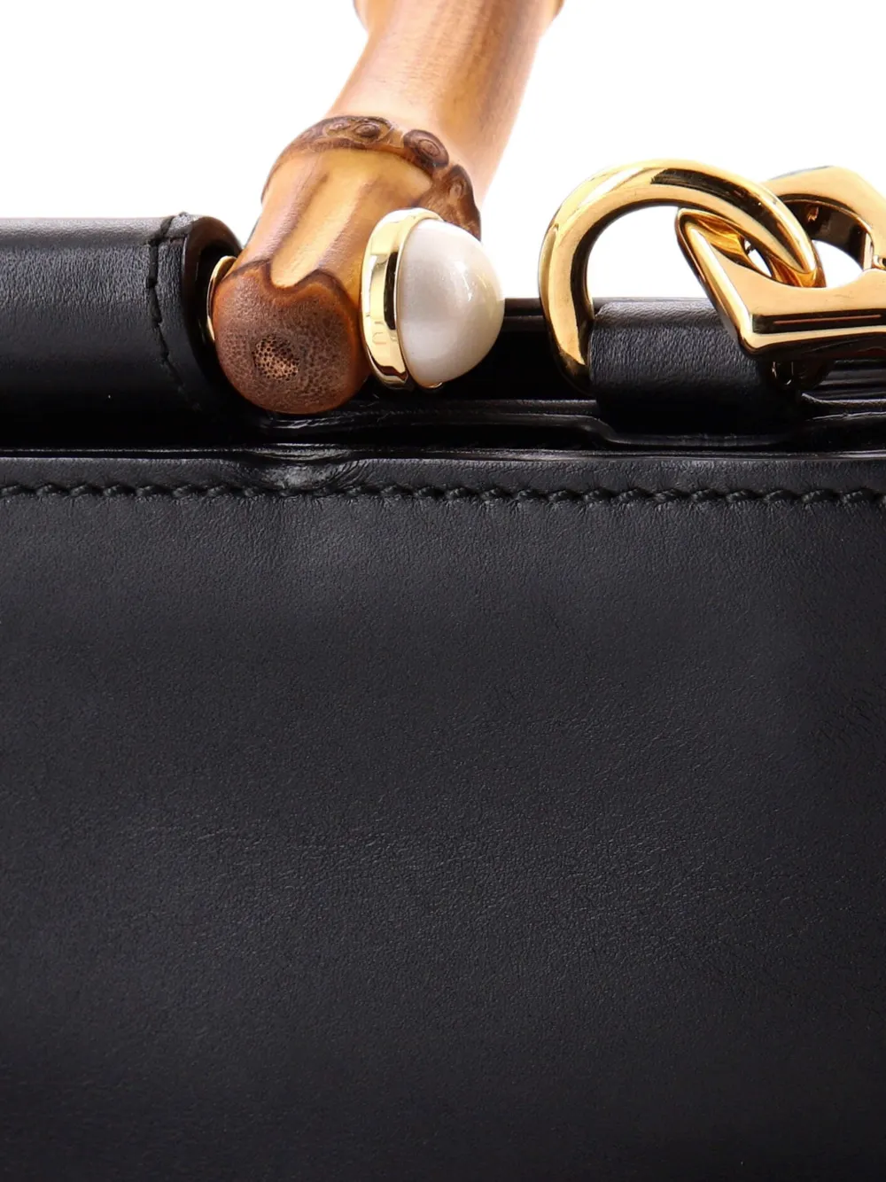 Gucci Pre-Owned ニムフェア トップハンドル レザー スモール