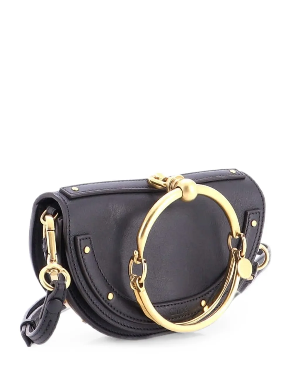 Chloé Pre-Owned Borsa a tracolla Nile mini in pelle - Nero