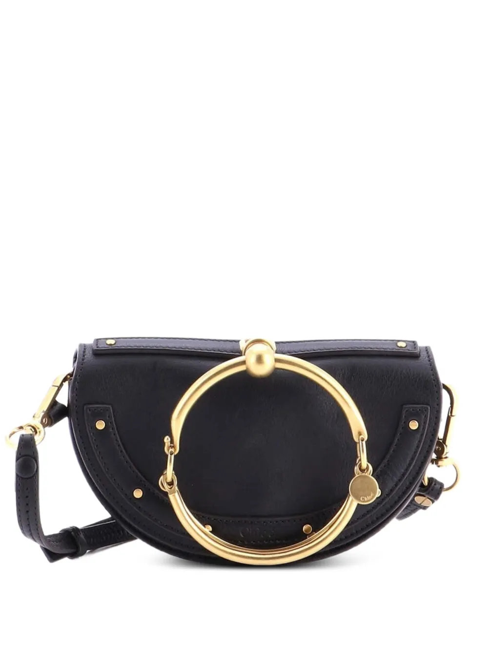 Chloé Pre-Owned Borsa a tracolla Nile mini in pelle - Nero