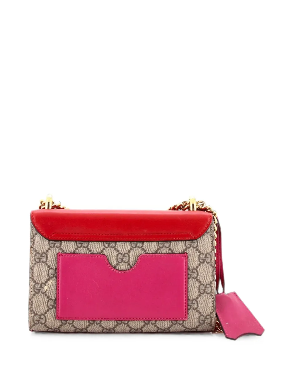  Gucci Pre-owned Bandolera Padlock Gg Pequeño De Piel Y Lona Revestida Gg - Rojo 