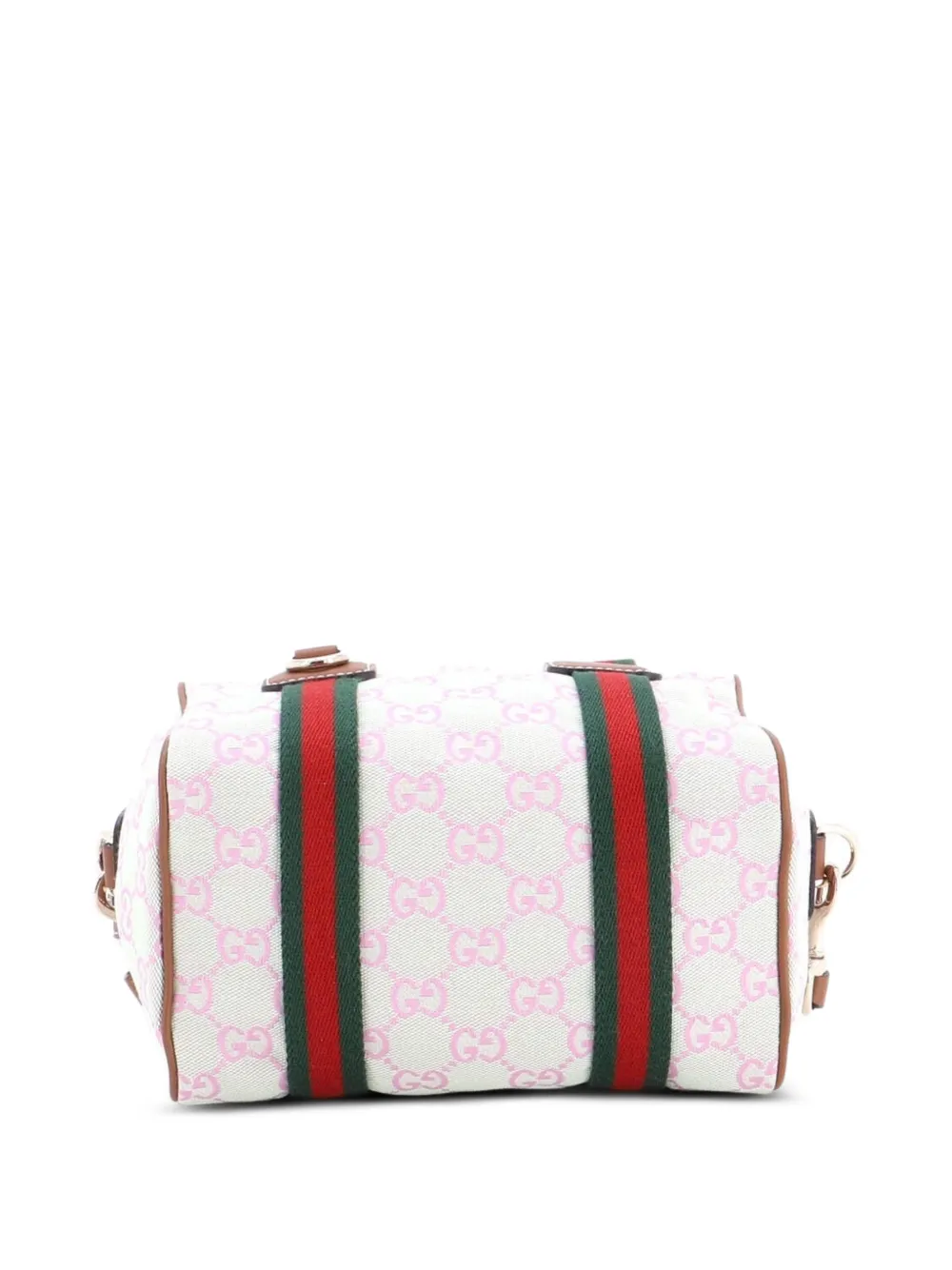 Gucci Pre-Owned ウェブ ボストン バッグ GGキャンバス ミニ ボストン