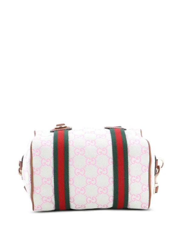 Gucci Pre-Owned ウェブ ボストン バッグ GGキャンバス ミニ ボストン