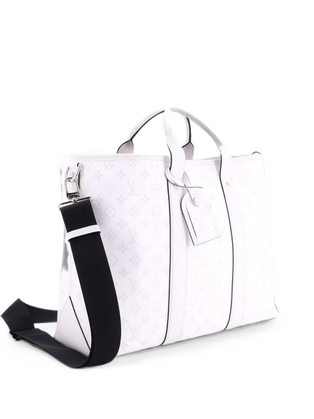 Louis Vuitton Pre-Owned Borsa tote Weekend NM Monogram Taïgarama - Bianco