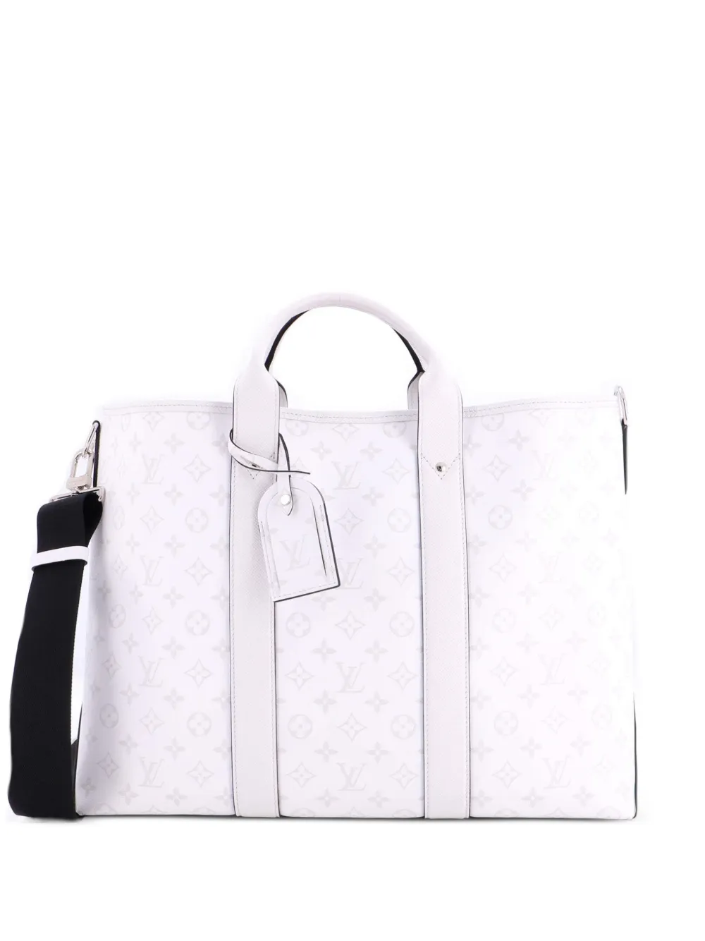 Louis Vuitton Pre-Owned Borsa tote Weekend NM Monogram Taïgarama - Bianco