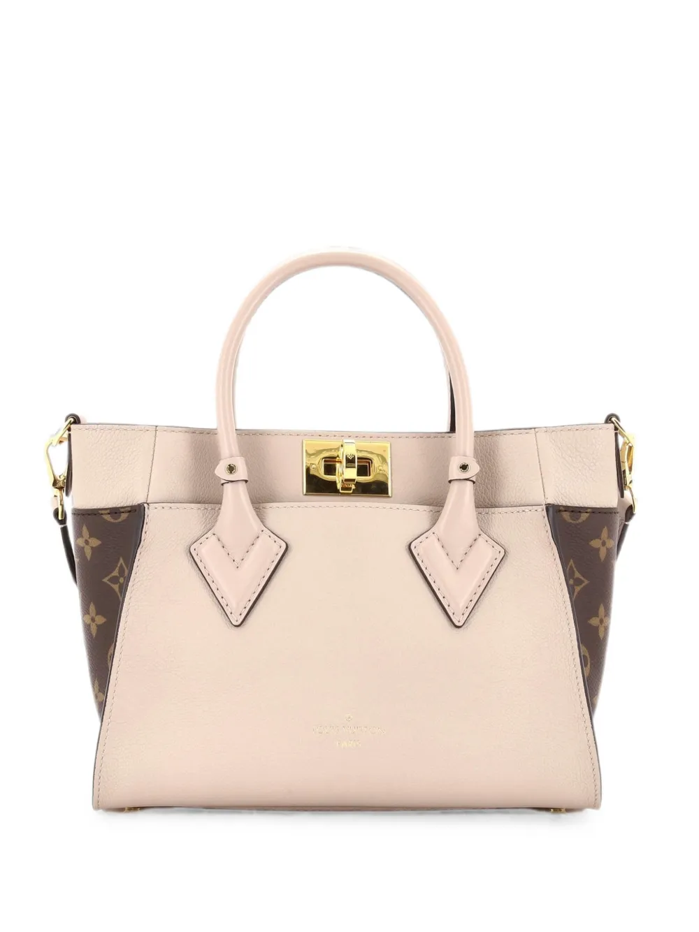 Louis Vuitton Pre-Owned Borsa a spalla On My Side PM in pelle e tela con monogramma - Marrone