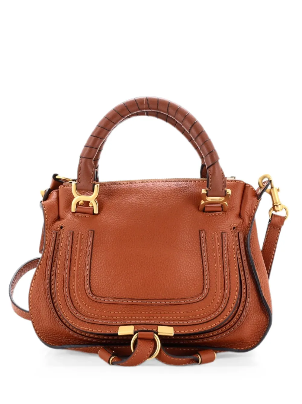 Chloé Pre-Owned Borsa a tracolla Marcie Baby in pelle - Marrone