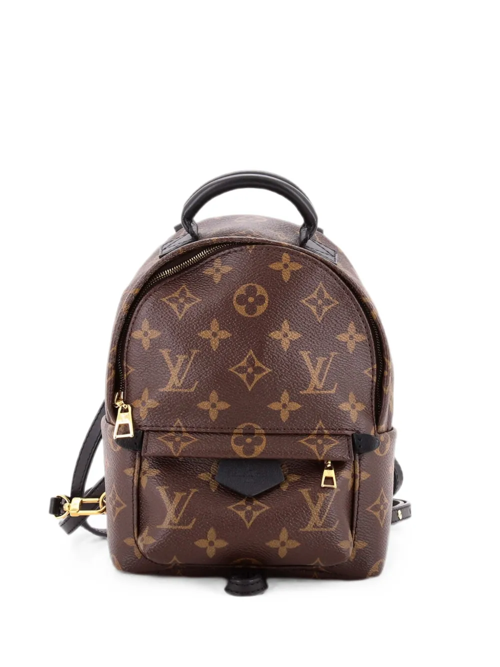 Louis Vuitton Pre-Owned Zaino Palm Springs mini in tela con monogramma - Marrone