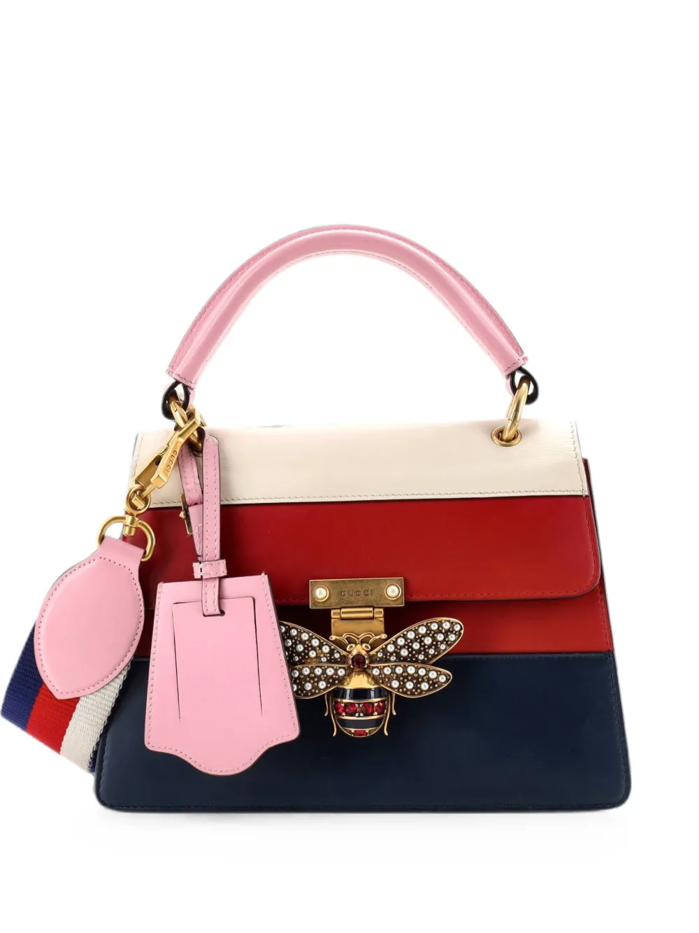 Gucci Pre-Owned Borsa a tracolla Queen Margaret piccola in pelle con manico - Multicolore