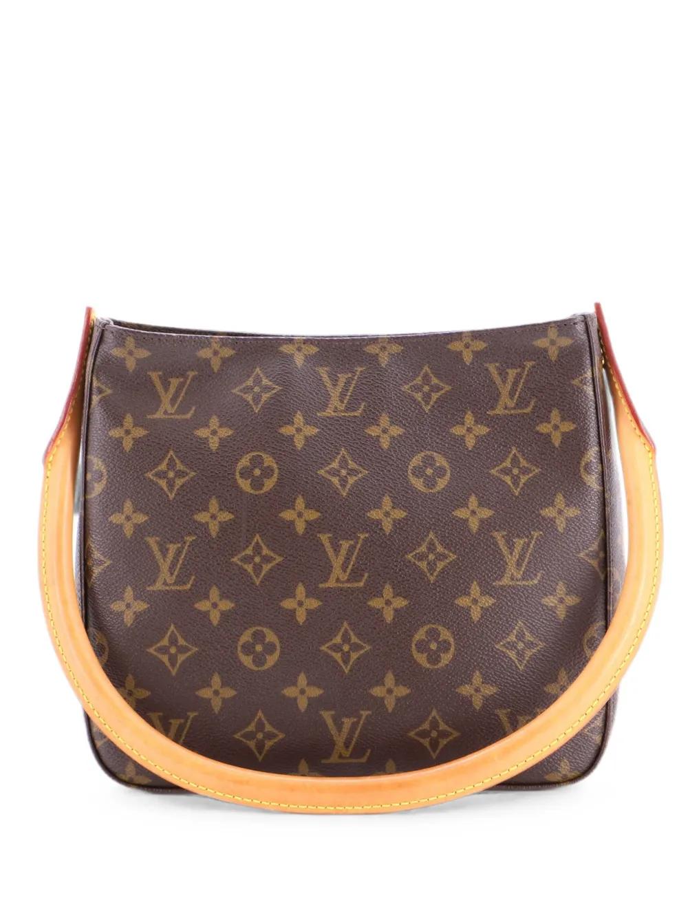 Louis Vuitton Pre-Owned Borsa a mano Looping MM in tela con monogramma - Marrone
