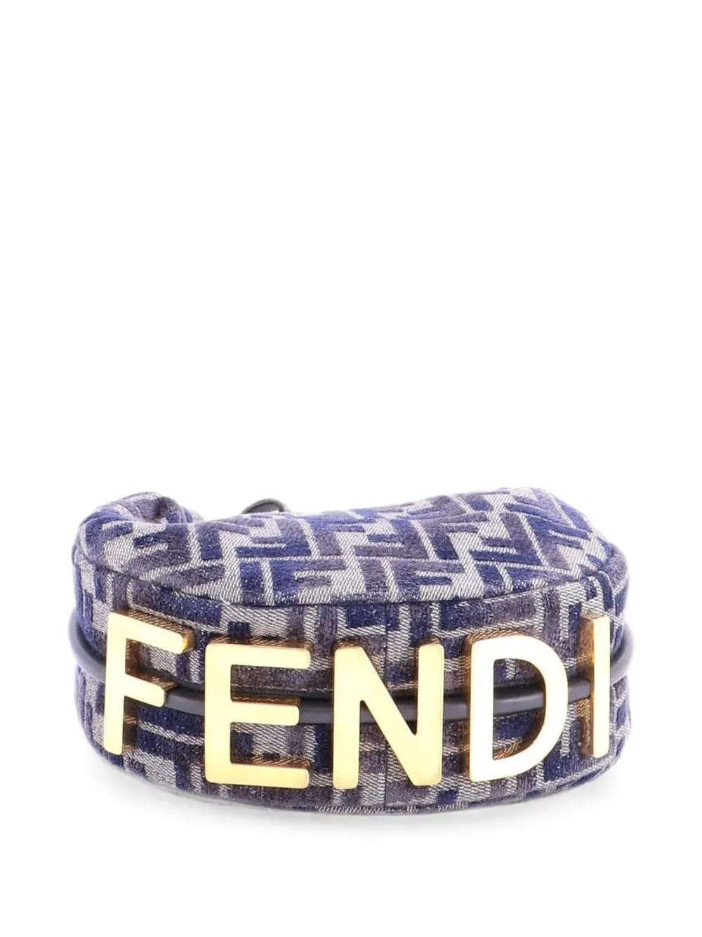 Fendi Pre-Owned Fendigraphy Bag Zucca Canvas Mini hobo bag - Blue