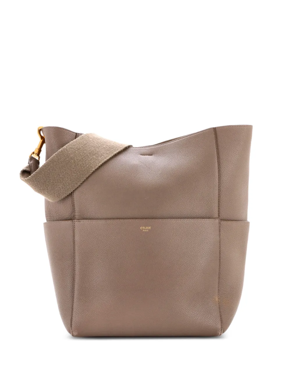 Celine Pre-Owned Große Sangle Seau Schultertasche - Braun