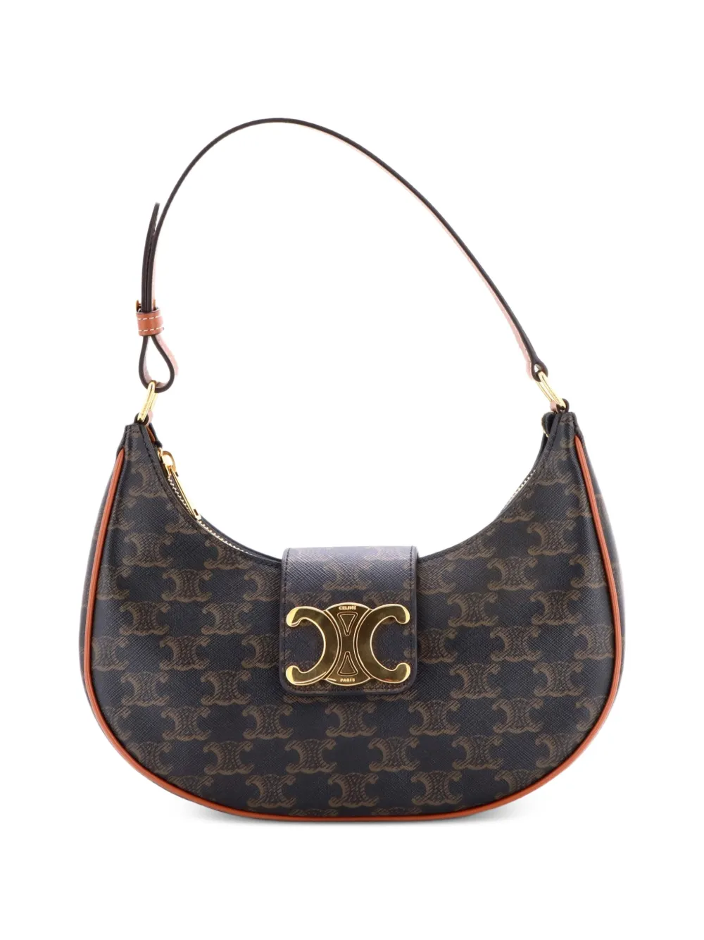 Celine Pre-Owned Borsa a spalla Ava Triomphe in tela cerata Triomphe - Marrone