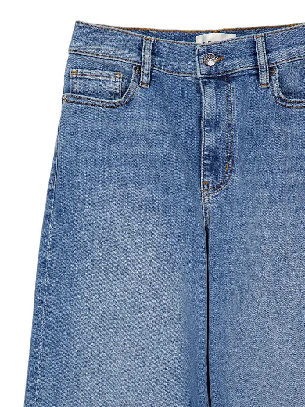 FRAME Le Slim jeans met wijde pijpen Blauw
