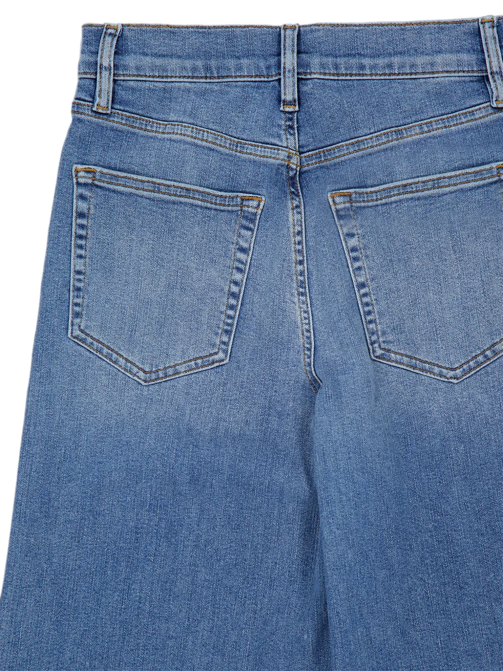 FRAME Le Slim jeans met wijde pijpen Blauw