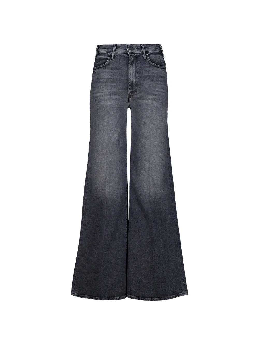 MOTHER The Hustler Roller Sneak wide-leg jeans - Grigio