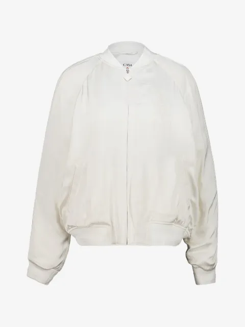 Casablanca embroidered satin bomber jacket