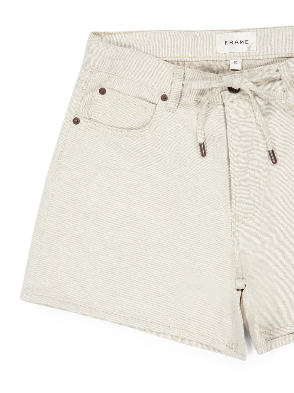 FRAME Off Duty ruimvallende shorts Beige
