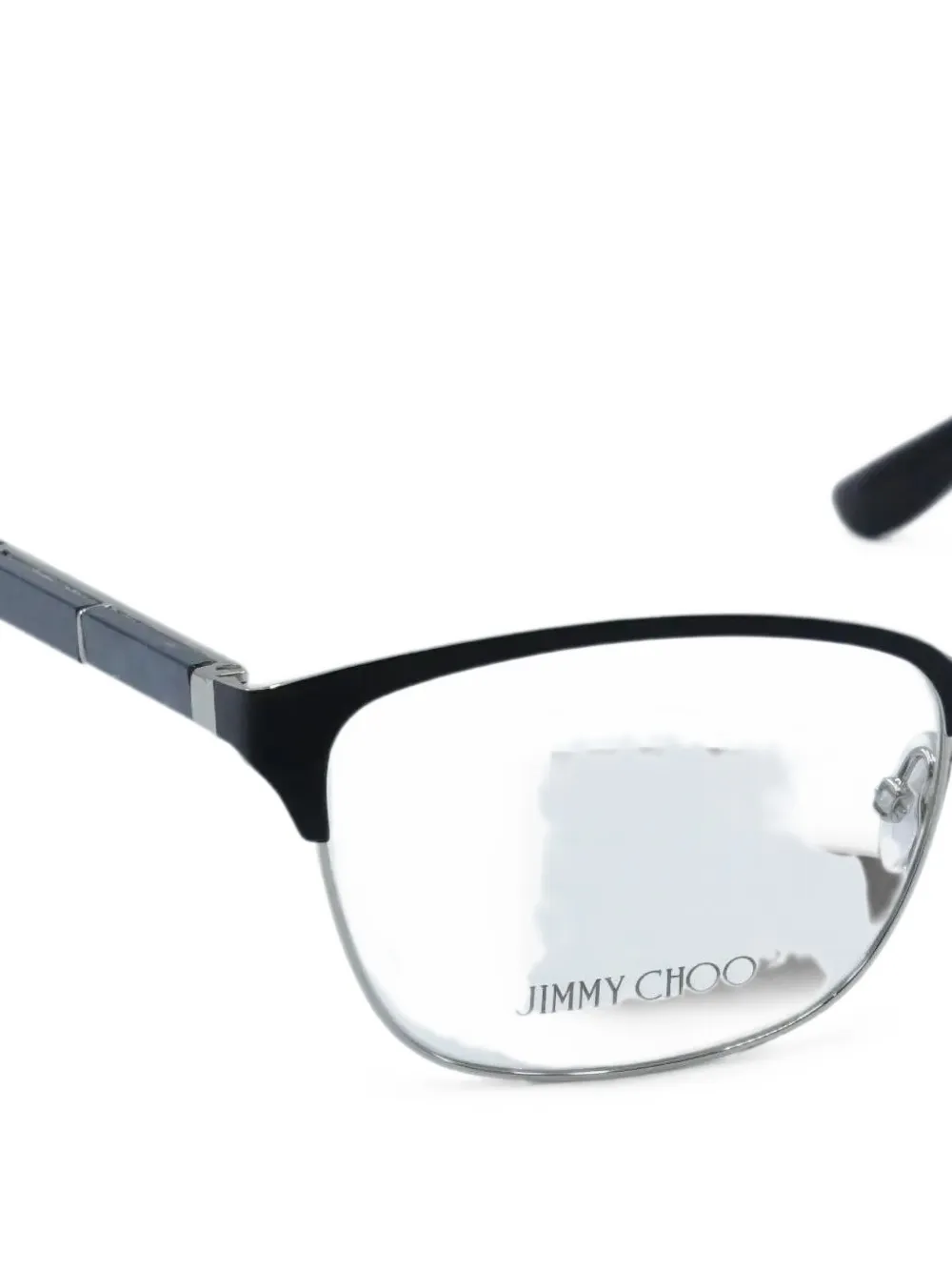 Jimmy Choo Bril met rechthoekig montuur Zwart