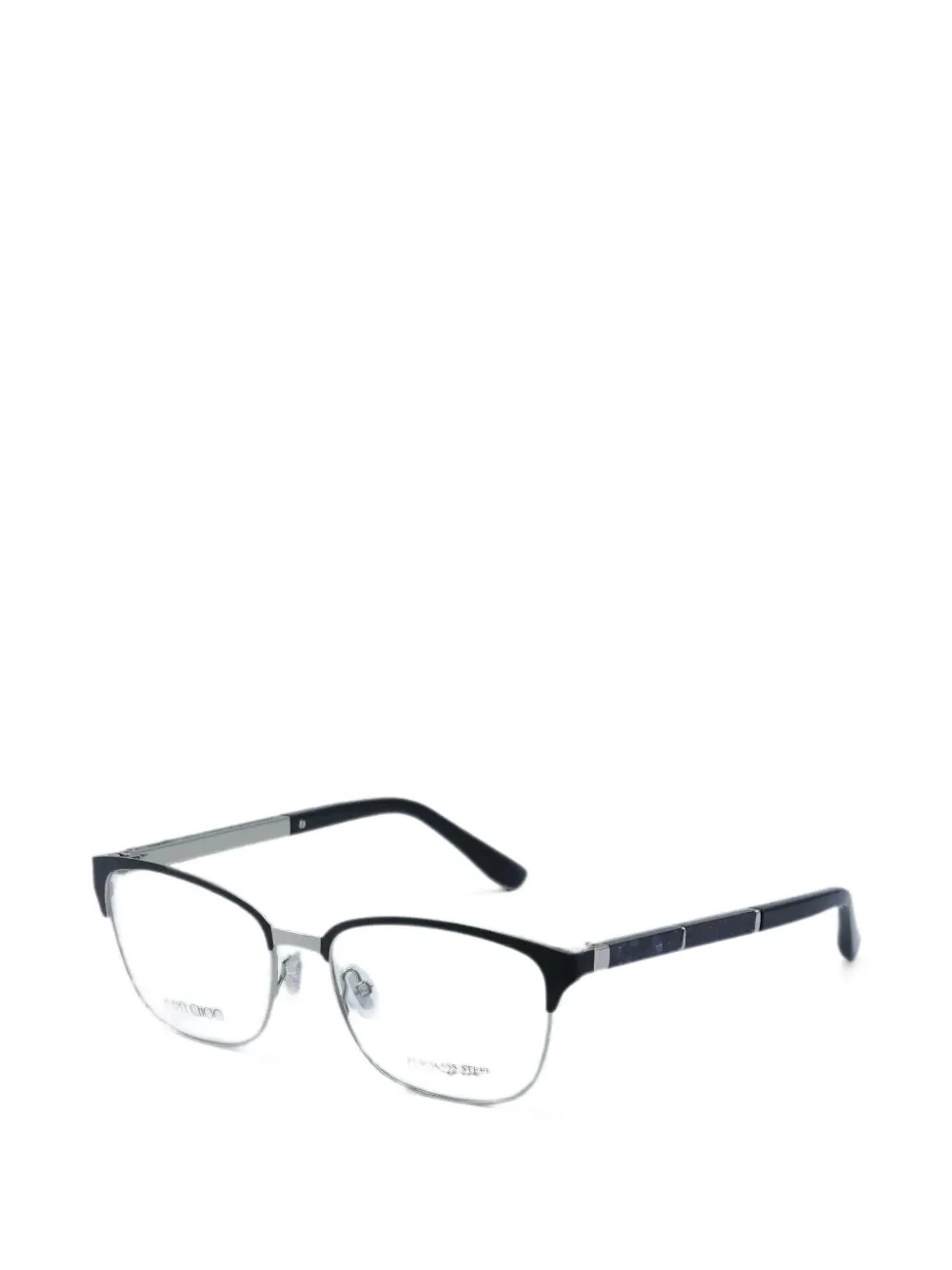 Jimmy Choo Bril met rechthoekig montuur Zwart