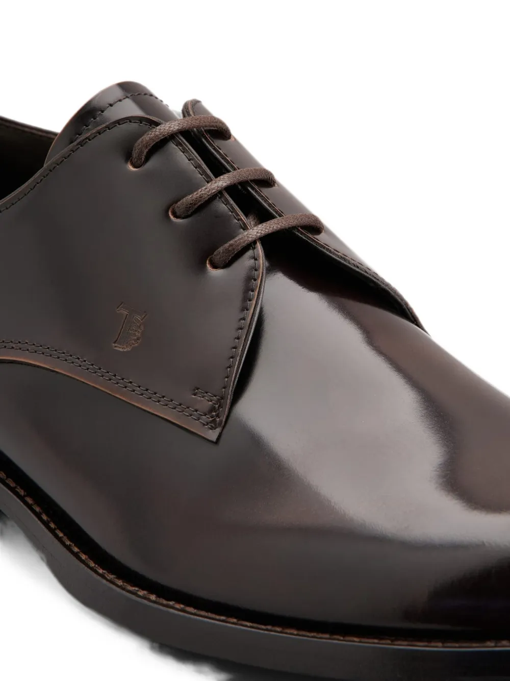 Tod's debossed-logo derby shoes Bruin