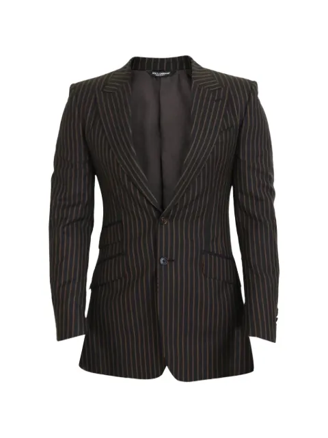 Dolce & Gabbana pinstripe-pattern single-breasted blazer