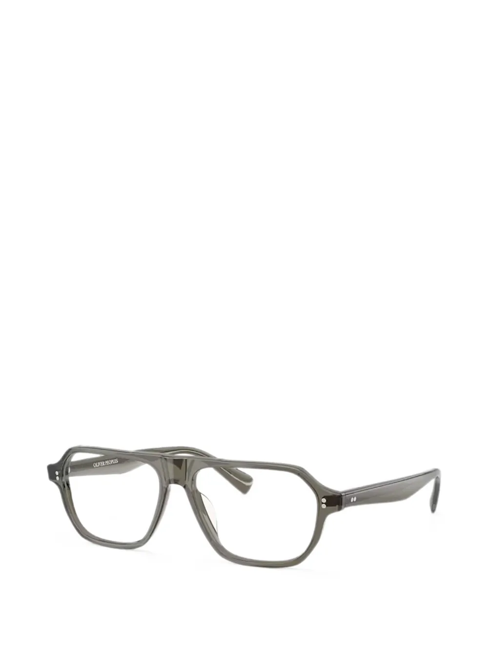 Oliver Peoples Remment bril met geometrisch montuur Groen