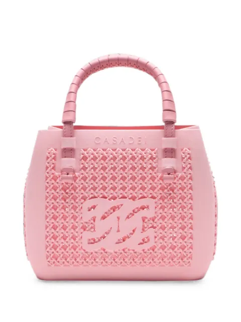 Casadei C-Chain 3D-textured shoulder bag