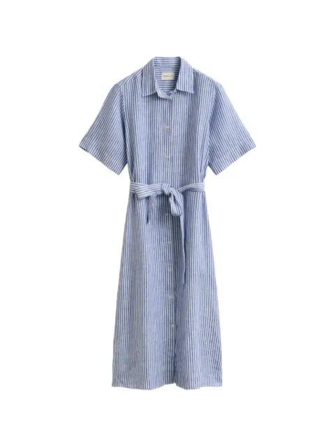 Gant striped linen shirt midi dress