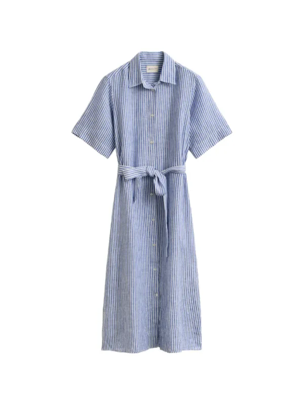 gant linen dress Gant Striped Linen Shirt Dress