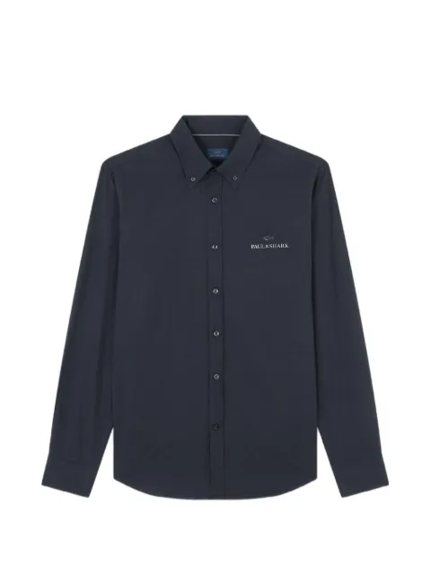 Paul & Shark logo-print button-down shirt