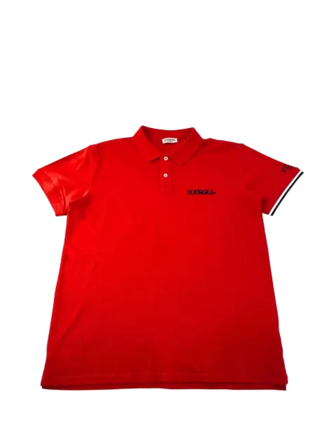 Iceberg logo-embroidered polo shirt
