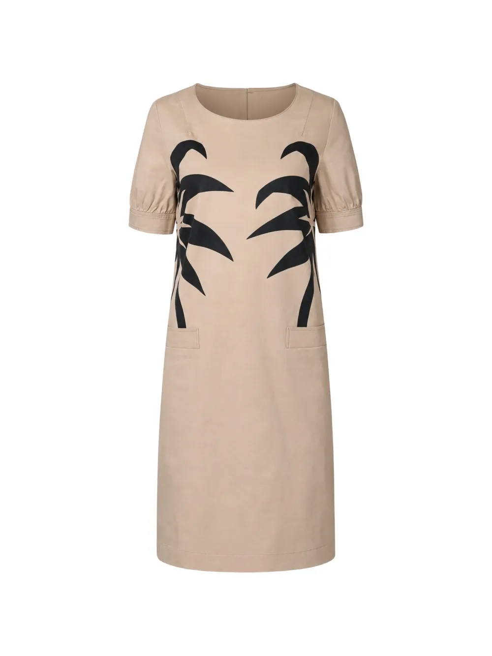 Moschino Kleid mit Palmen-Print - Nude