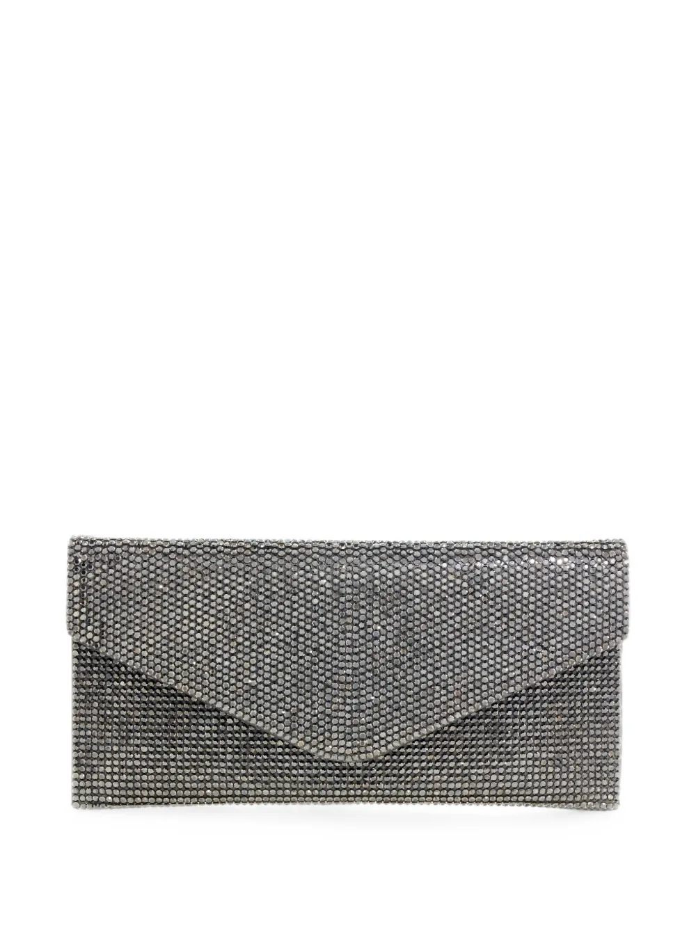 Judith Leiber Clutch con cristalli - Grigio