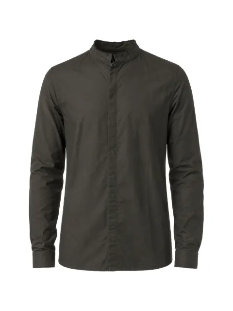 Thom Krom raw-edge band-collar shirt
