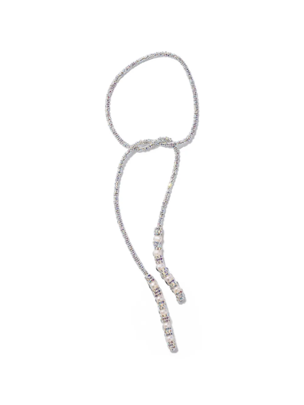 Pearl Octopuss. Y Collana Coco con cristalli - Argento