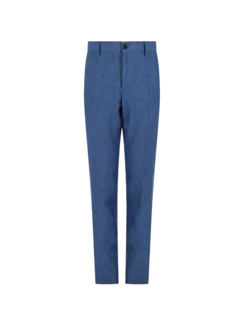 120% Lino straight-leg linen trousers