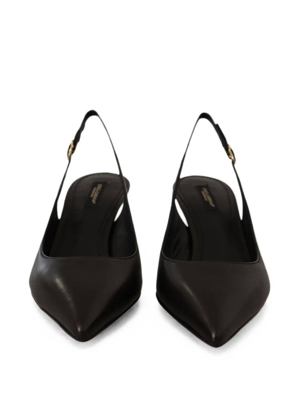 Dolce & Gabbana 80 mm slingback pumps met puntige neus Zwart