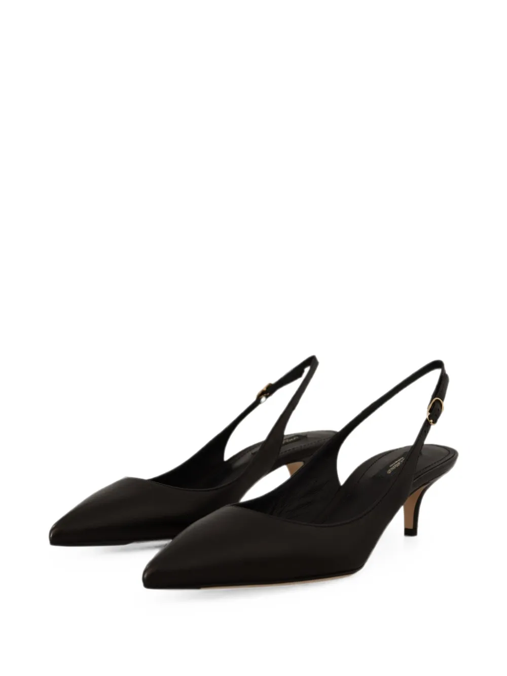 Dolce & Gabbana 80 mm slingback pumps met puntige neus Zwart