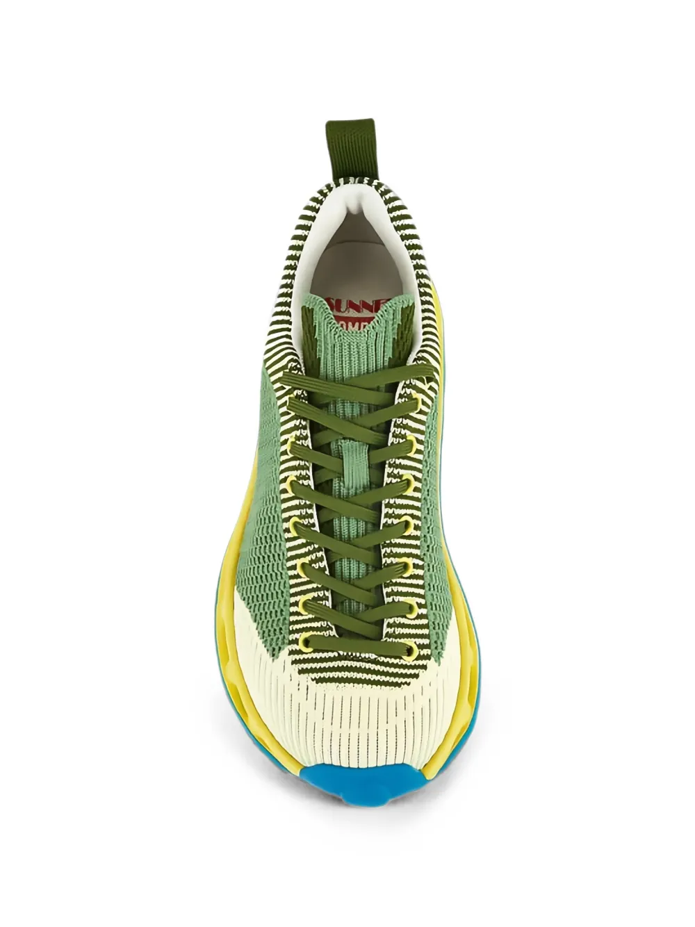 Camper x Sunnei Pelotissima striped knitted sneakers Groen