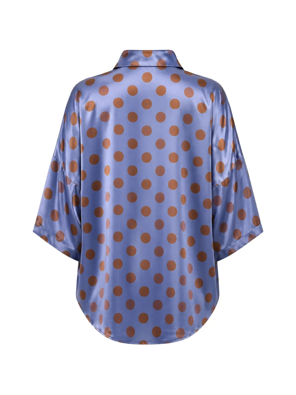  Stephan Janson Polka-dot Silk Shirt - Azul 