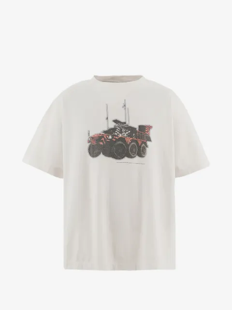 SAINT MXXXXXX playera con estampado gráfico en colaboración con Kosuke Kawamura y The KLF