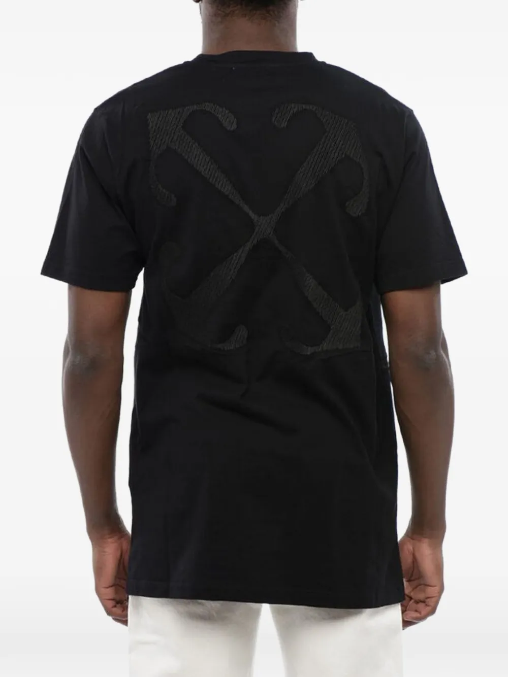 Off-White T-shirt met logoprint Zwart