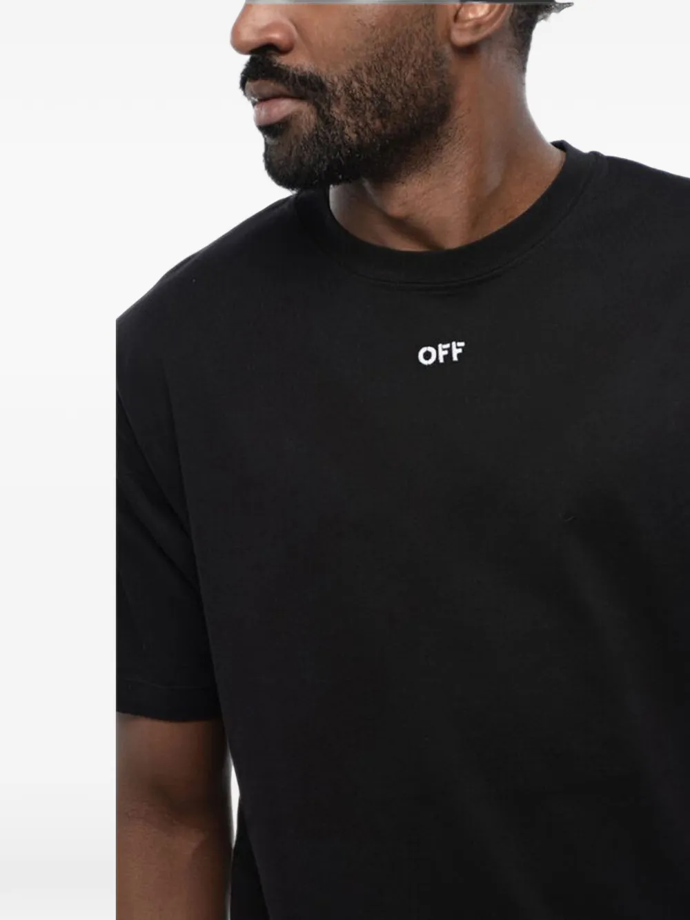 Off-White T-shirt met logoprint Zwart