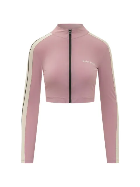 Palm Angels logo-print side-stripe jacket