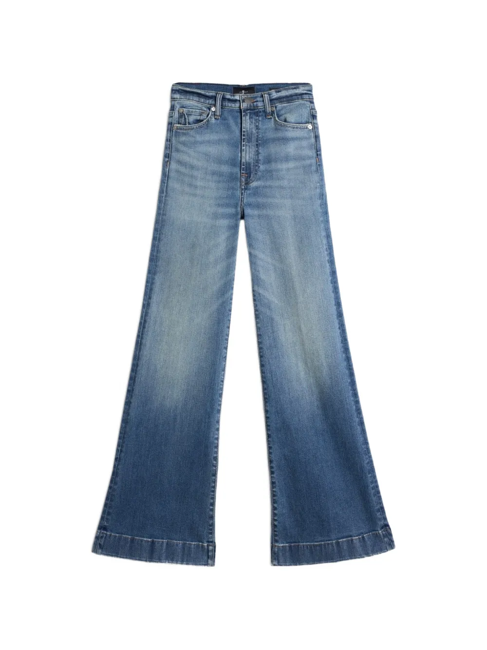 7 For All Mankind Tailorless Modern Dojo Wide-Leg-Jeans - Blau